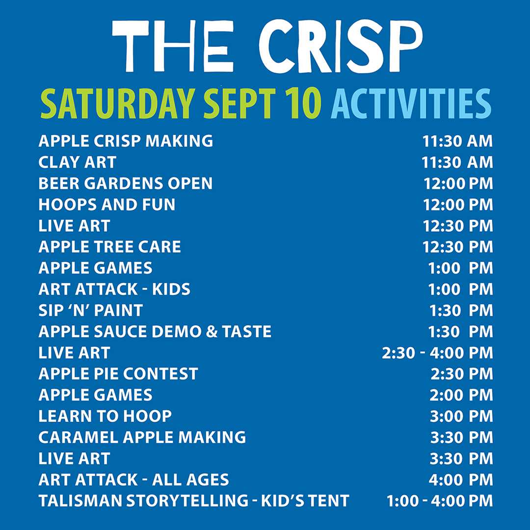 The Crisp Sat Schedule Update Instagram